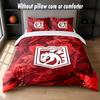 Set Biancheria da Letto Design Calcio Ipswich Town 1 Copripiumino + 2 Federe Morbido Traspirante Biancheria da Letto per la Casa