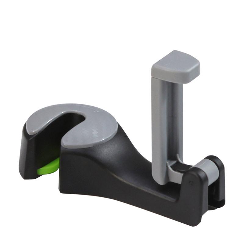 2 In 1 Car Headrest Hook with Phone Holder Seat Back Hanger for  Cloth Foldble Clip Bag Handbag Purse Grocerys Organizer
