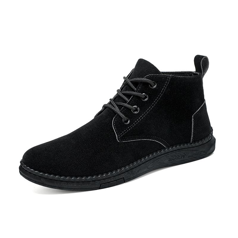 Herren Formelle Schuhe Herbst Lässige Kurze Stiefel Gehen Neue Herren Chelsea Boots Wildleder Grün Flacher Boden Loafer Gehen