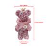 Crystal Diamond Cute Bear Car Fragrance Perfume Clip Air Outlet Aroma Air Fresher Decoration Accessories Aromatherapy