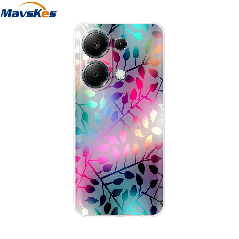 For Poco M6 Pro Case For Xiaomi Poco M6 Pro 4G Cover Fundas Coque Camera Protector Soft Silicone Phone Back Case For Poco M6 Pro