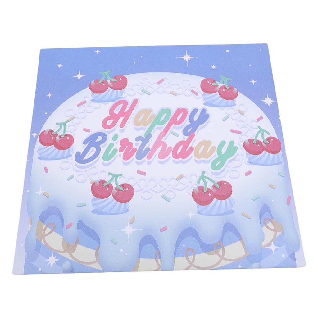 3D Pop Up Birthday Card Music LED Light Birthday Cake Firework Happy Birthday Greeting Card for Women Men Kids Wife Mom