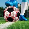 Fußball Bunt Maschinengenäht PVC Größe 5 Teamtraining Wettkampfbereit Langlebig Hoher Rückprall Cooles Sportgeschenk