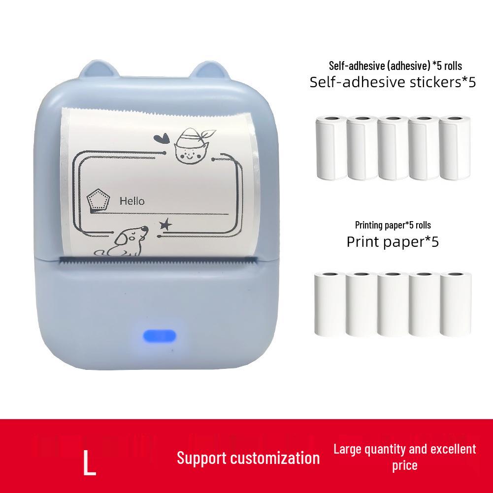 Children's Mini Bluetooth Pocket Printer: Portable Thermal Photo & Label Maker