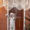 2M/4M Halloween Decorations Black Creepy Gauze Cloth Window Table Door Net Spooky Fancy Dress Party Haunted House Wall DIY Decor