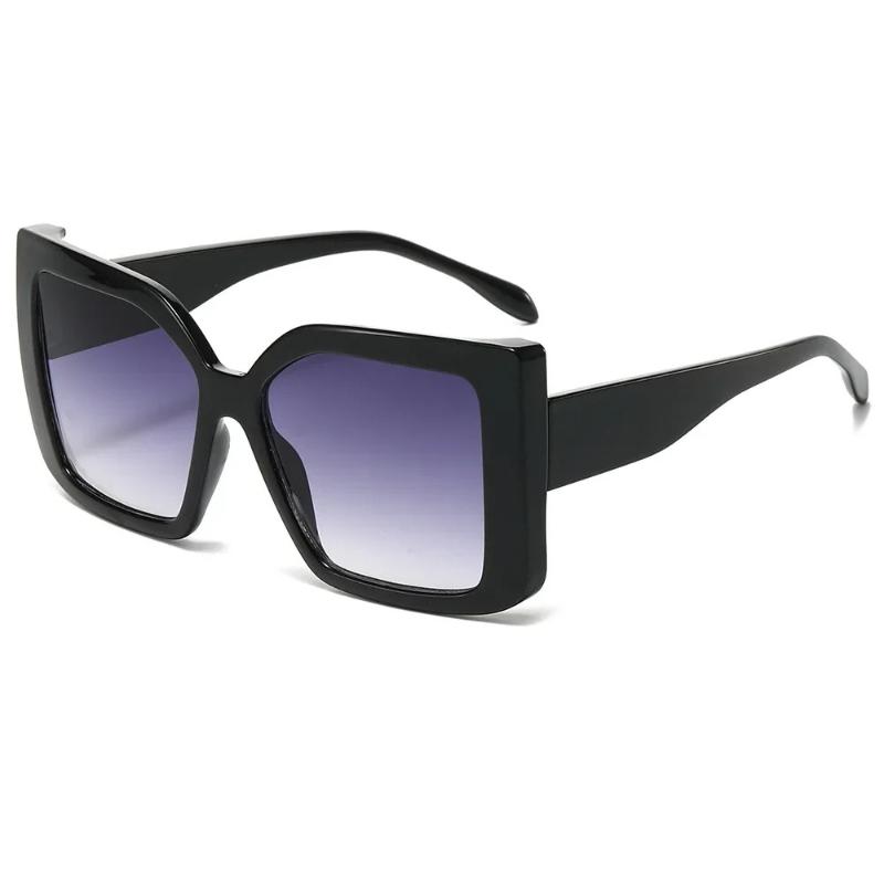 Summer New Square Large Frame Sunglasses Fashion Color Blocked for Men Women Outdoor Travel Driving Sunshade Glasses