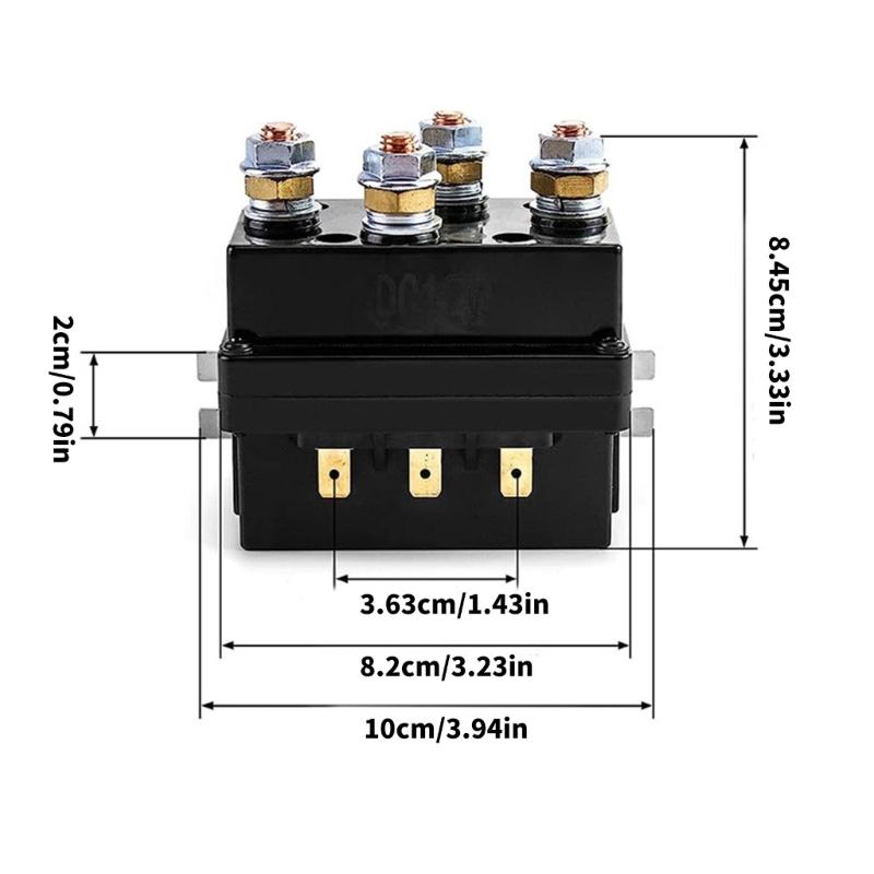 High Capacity 12V 500A Waterproof Winch Relays Contactor Control System For Truck Automotive Winches Remote Operation