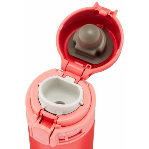 ZOJIRUSHI Water Bottle Stainless Steel Bottle Direct Drinking 200ml One Touch Open Type Coral Pink SM-PC20-PV