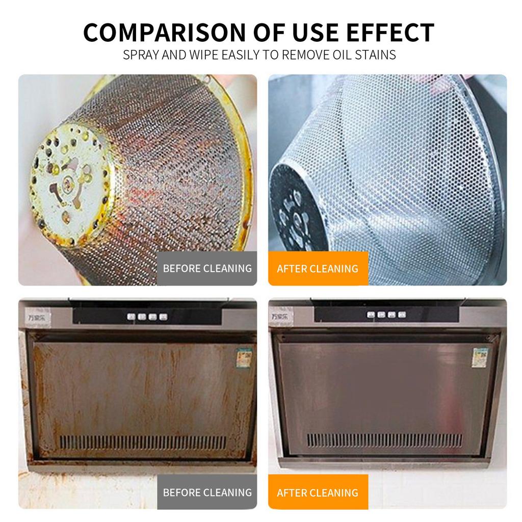 Kitchen Degreasing Strong Cleaner Heavy Oil Stain Removal Range Hood Foam Cleaning Stain Removal Artifacts500ml
