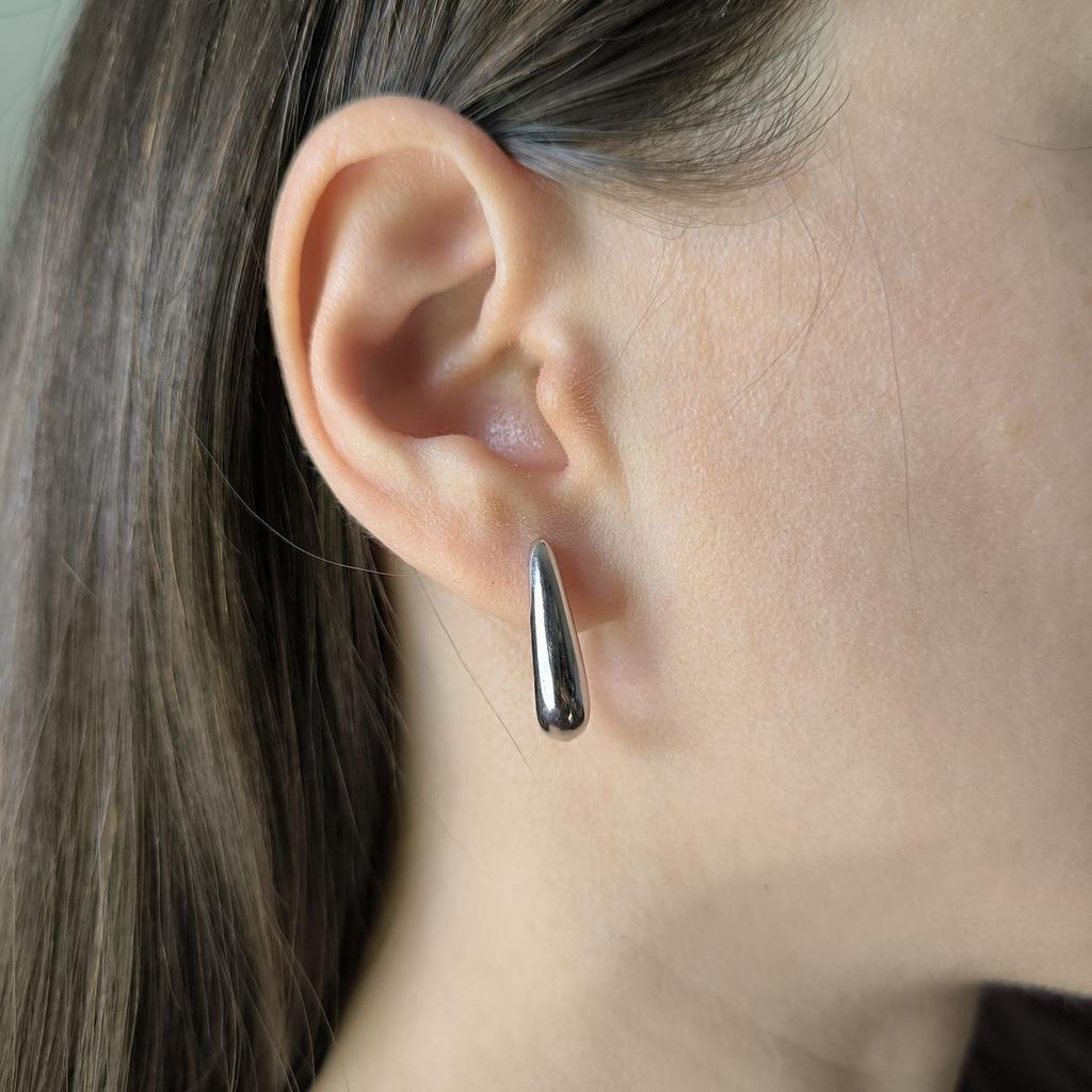 Silver Earrings Without Stones (2183037)