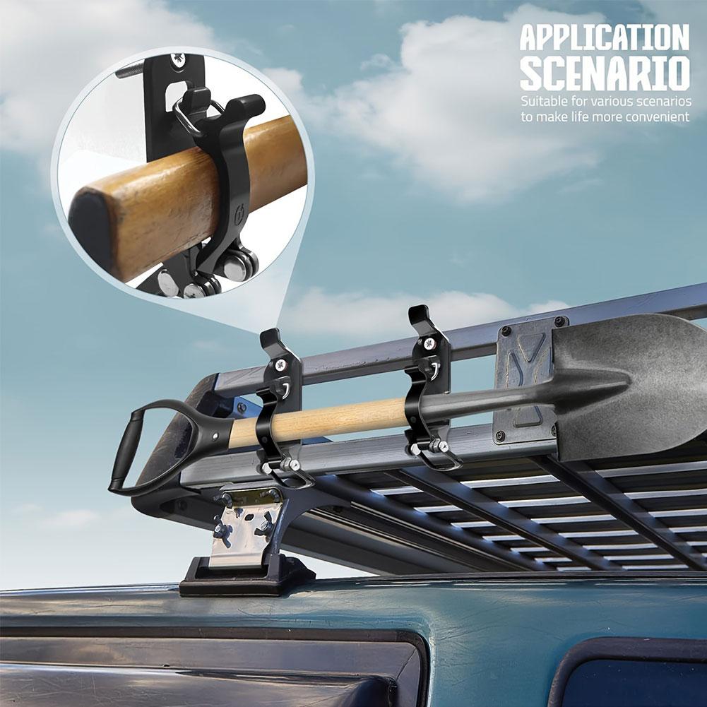 2Pcs/set Shovel Mount For Roof Rack Mount Shovel Mount Accessories Wall Mounting Brackets Versatile Shovel Mount For Roof Rack