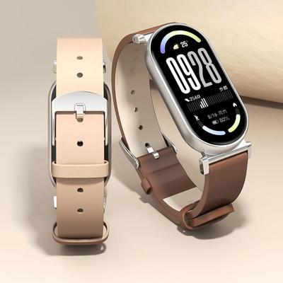 Bracelet en Cuir pour Mi Band 10 9 8 Bracelet Intelligent Petit Bracelet de Poignet Filles Femmes Bracelet pour Xiaomi Smart Band 8 9 10 Bracelets