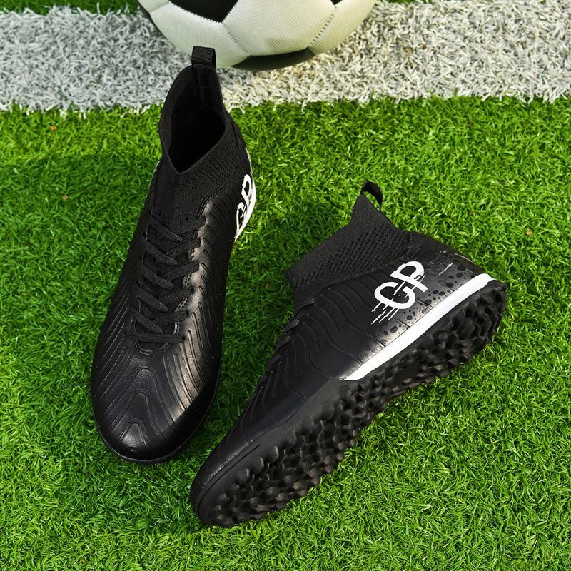 Teenagers Adults Plus Size High Top Short Nail Soccer Shoes Training Sports Shoes Children's Soccer Shoes