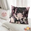 pc Jirai Kei Fashion Beautiful Girl Anmie Pillow Case Fashion Square Pillowcase Bedroom Sofa Room Ins Decoration Leisure
