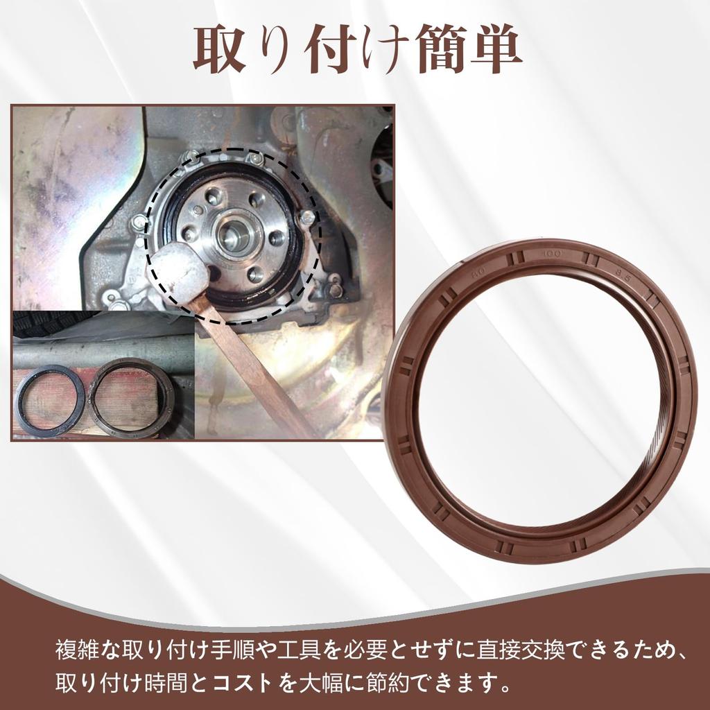 HIMARKLIF Rear Main Crank Oil Seal Rear Crankshaft Oil Seal