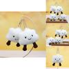 Cute Creative White Cloud Stuffed Toy Plush Cloud Figurine Bag Charm 9cm Tall