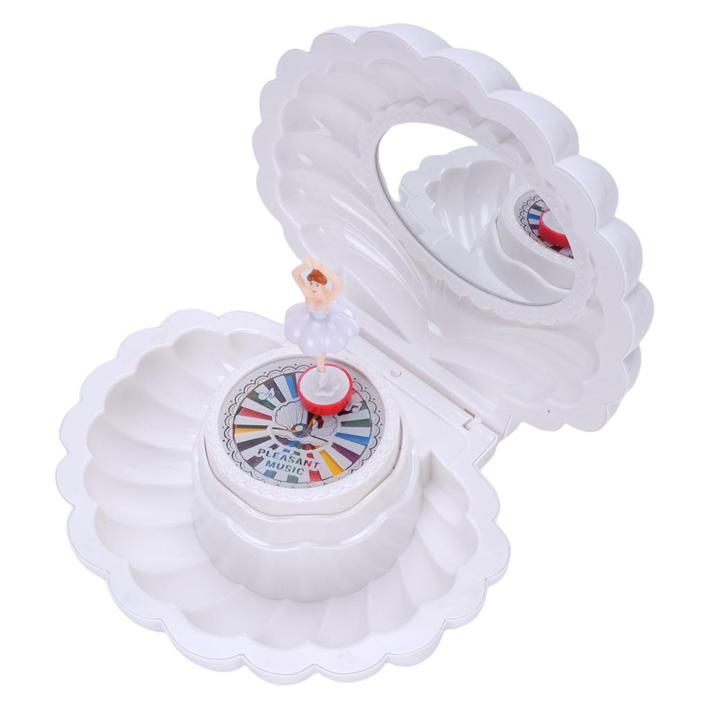 Kids Musical Jewelry Box Colorful Light Dancing with Makeup Mirror Musical Jewelry   for Girls