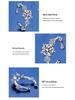 S925 Sterling Silver Moissanite Ear Cuff: Light Luxury No-Piercing Earrings