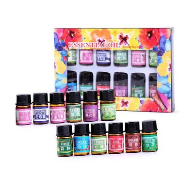 12PCS/Set 3ml Water Soluble Essential Oil Gift Set Strong Fragrance Diffusers Aromatherapy Essential Oil