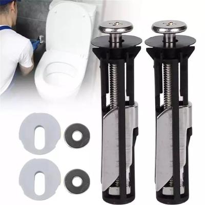 Neues 2-teiliges Hochleistungs-Befestigungsbolzen-Set für Toilettensitze, Universelles Edelstahl-Toilettensitz-Schrauben-Ersatzset, Toilettensitzbolzen