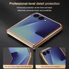 For Samsung Galaxy Z Flip 7 Case Luxury Lichee Leather Skin Plating Protective Back Cover Case For Samsung Z Flip7 Phone Shell