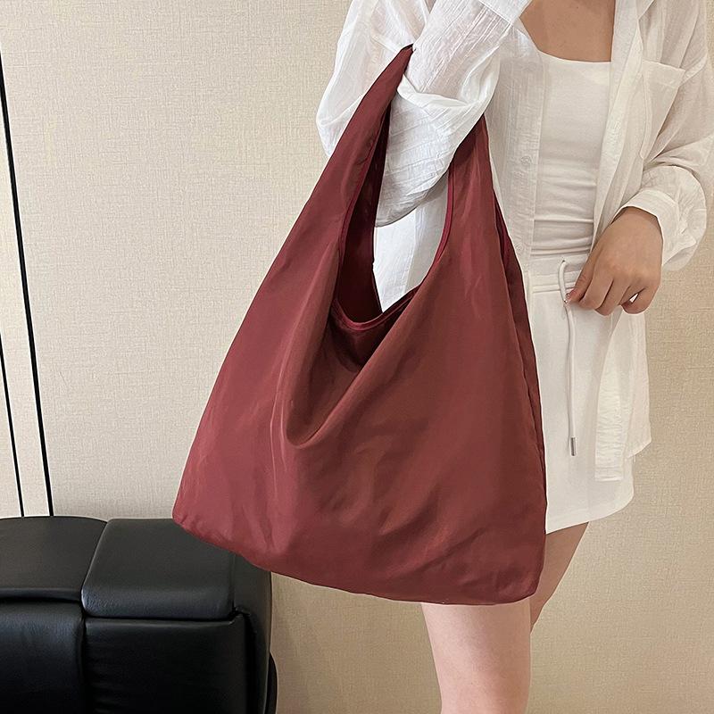 Foldable Large-Capacity U-Shaped Waterproof Polyester Tote Bag for Shopping