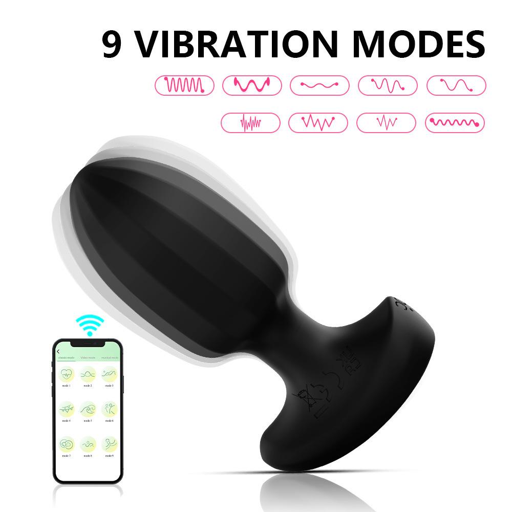Anal Plug APP Control Vibrating Butt Plug for Men Women Wireless Bluetooth Anal Vibrator Prostate Ass Sex Toys for Adults Male