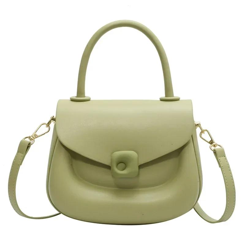 New Pluto crossbody bag customized smiling face handle bag designer versatile solid one shoulder bag