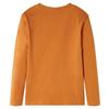 T-shirt enfants à manches longues ocre foncé 92/104/116/128/140