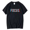 2025 Men's T-shirt 100_ Cotton Summer Loose Focus Print Men  Casual Loose O-neck Men Tshirt Short Sleeve T-shirt Male Tees
