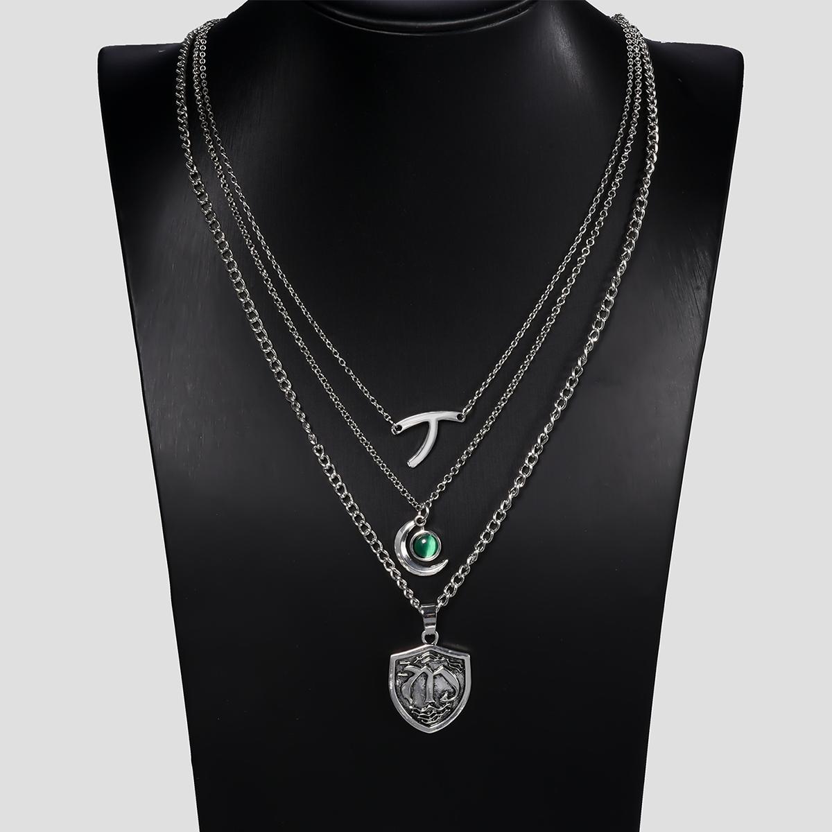 

Кэтни Хоуп Майклсон Многослойные Накладывающиеся Ожерелья Наследия Подвеска Вишбон Цепочка на ключицу Девушка Парень Косплей Ювелирное Изделие Подарок