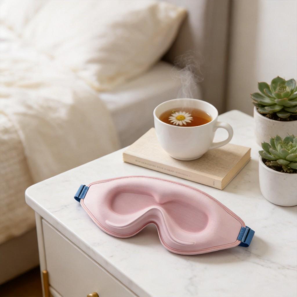 Memory Foam 3d Eye Mask With Breathable Design For Rest And Sleep Comfort