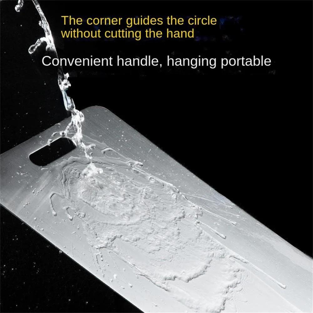 316 Kitchen Cutting Boards Stainless Steel Chopping Board Thickened Double Sided Cutting Board Block Kneading Dough Board