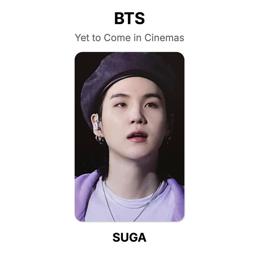 BTS Yet to Come in Cinemas Official Photocard