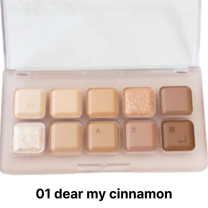 Палетка теней для век Lilybyred Mood Keyboard 01 dear my cinnamon