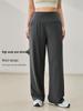 Plus Size High Waist Tummy Control Quick Dry Wide Leg Pants for Slimming and Fitness