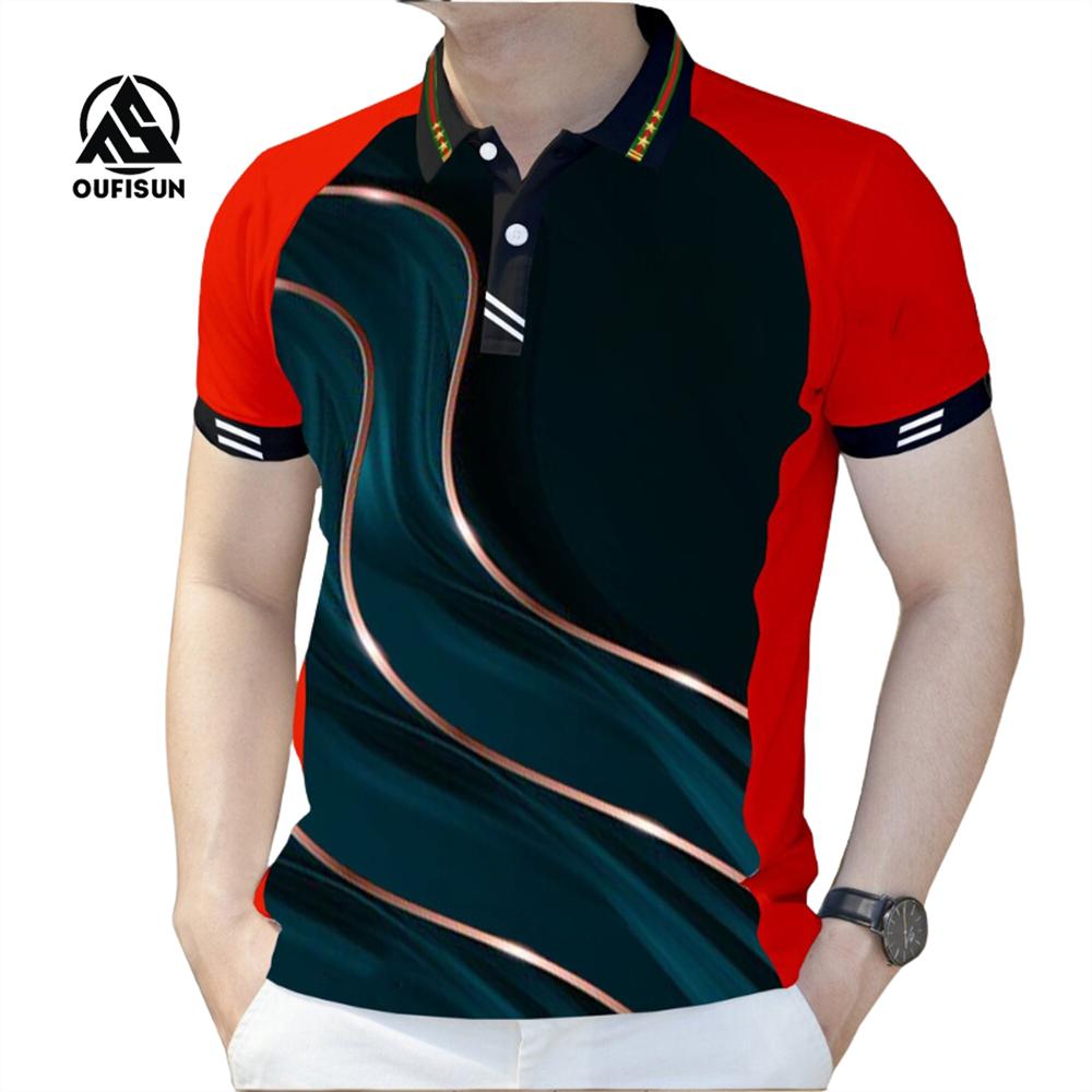 

Baju Polo Perniagaan Lelaki Jenama Untuk Lelaki Lengan Pendek Рубашка-поло Тонкая поло Повседневная Lengan Pendek Atas 5XL