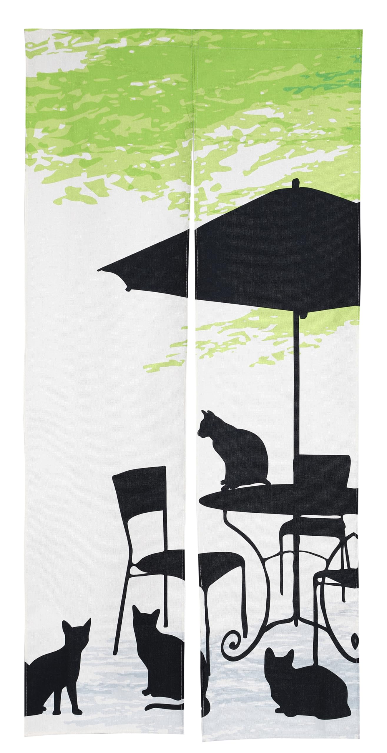 

Noren 180cm Black Pet Shadow Long Tension Room Privacy Screen next.design Curtain, Tall, Cat, Cat, Animal, Soothing, Puppet, Ocean, Parasol, Length,