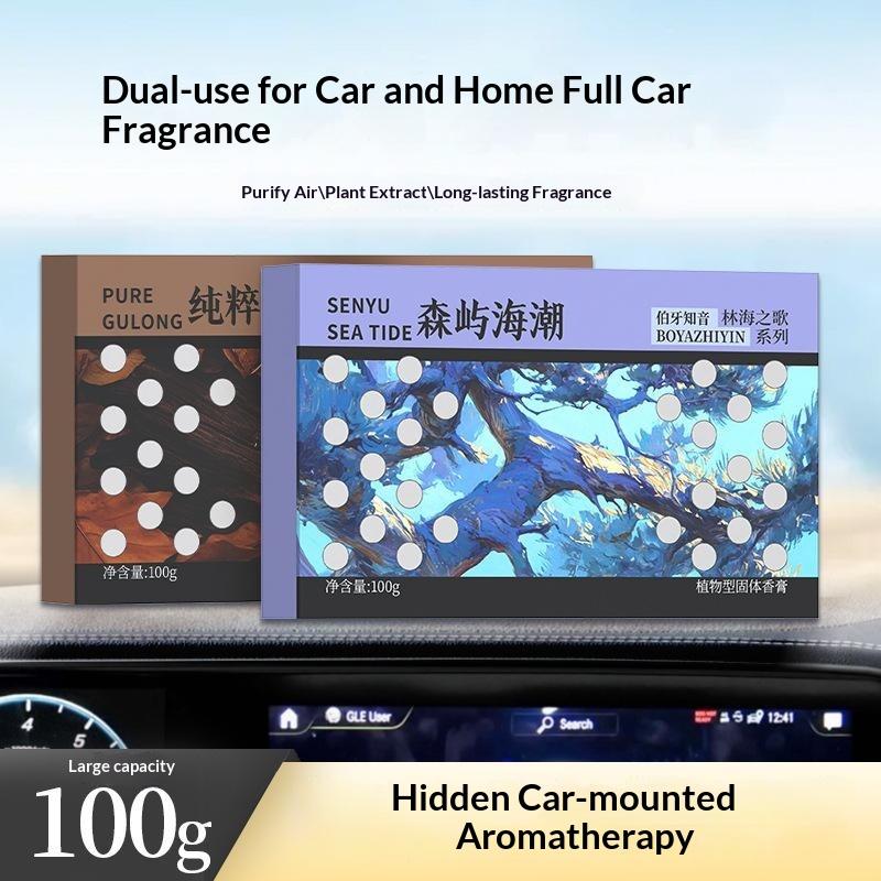 Hidden Car Solid Air Freshener Long Lasting Gardenia Cologne Scent Portable Fragrance for Auto Drawer Closet Bedroom