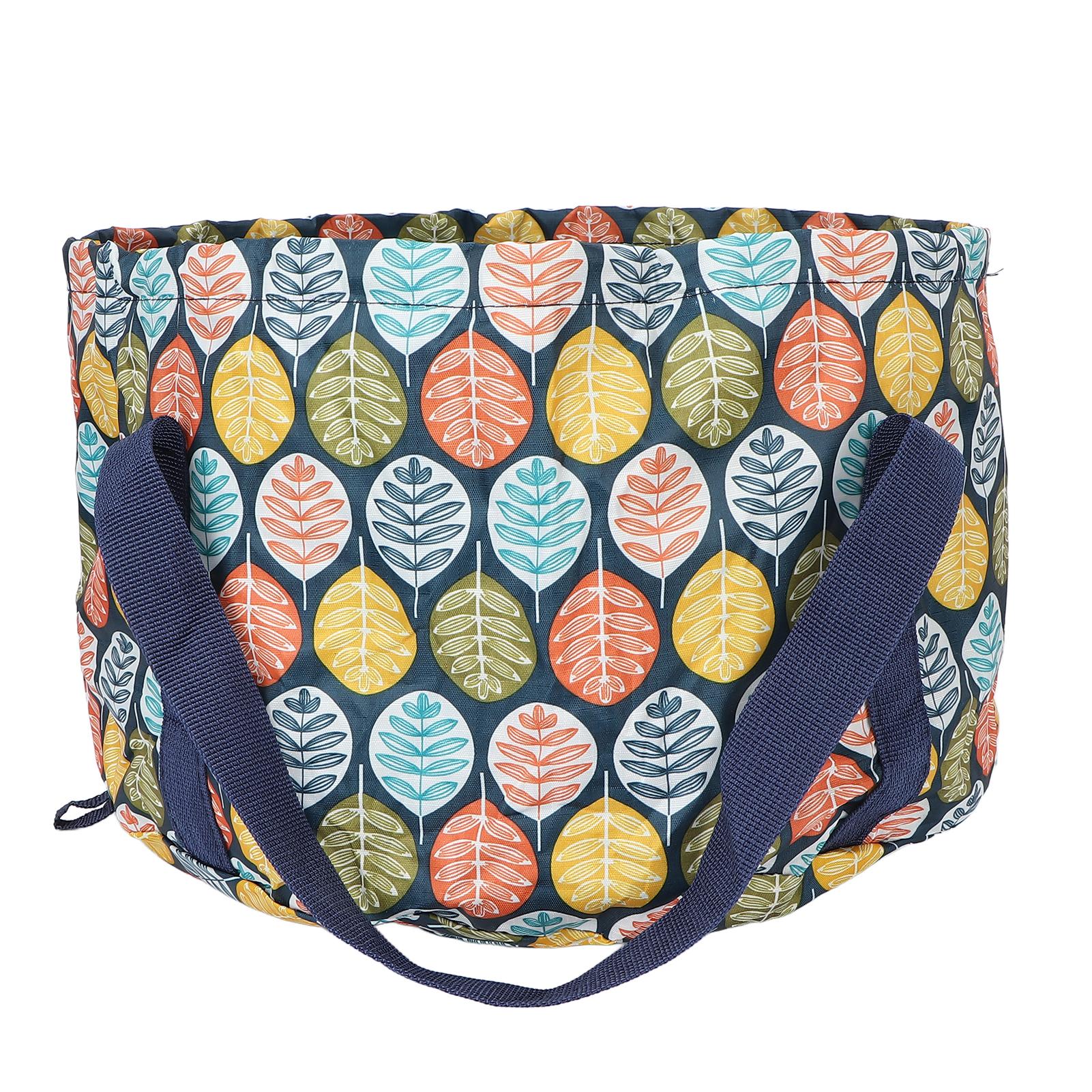 

Складная ванна для замачивания ног из полиэстера, водонепроницаемая ручка, веревка, ведро для воды для ванночки для ног, 21 л, большое