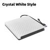 Portable External DVD/CD RW Drive Burner Writer (USB 3.0 and Type C + Type A) USB Mobile Optical Drive