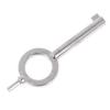 3X American Style Universal Flat Key Blank, Special Key Handcuff Lock Key, Aluminum Alloy Keychain