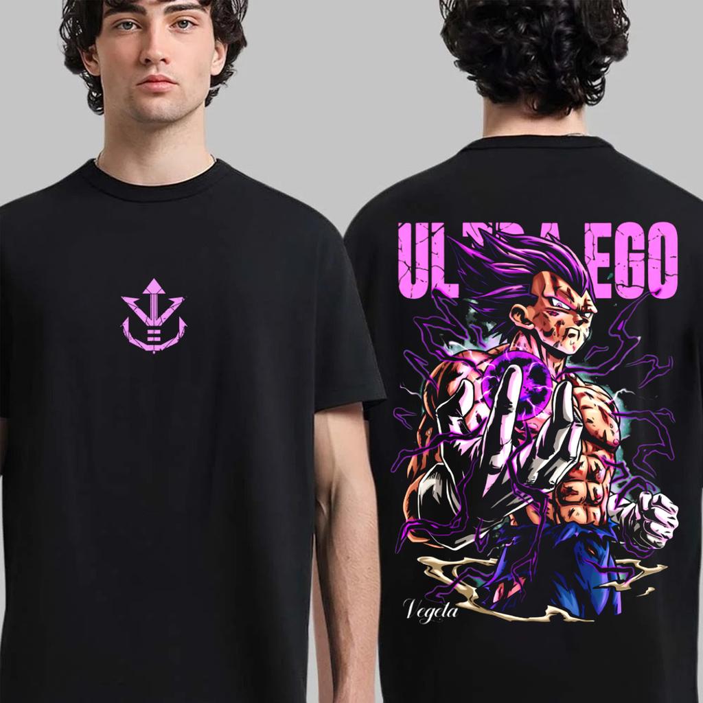 Dragon Ball Z Print Short Sleeve Cotton Tshirt Son Goku Vegeta Unisex Unisex Clothes Harajuku Y2k Tee Vintage Casual Tee Tops