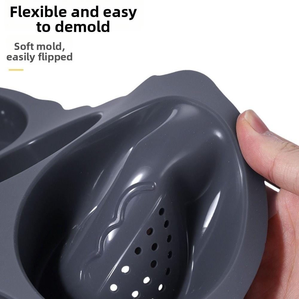 Heat Resistant Hamburger Bun Mold Non-stick Burger Bun Maker Soft Bread Loaf Pan  Household