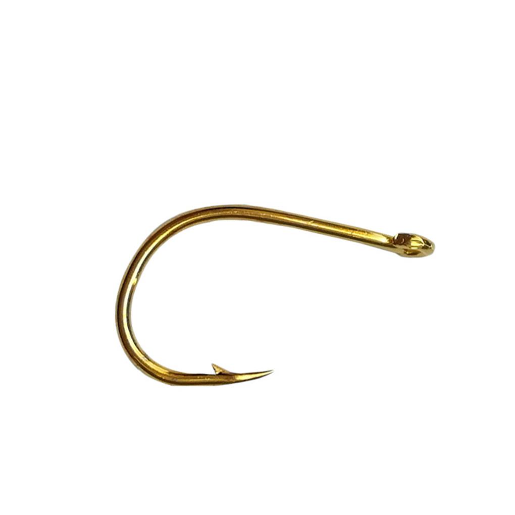 100 Pieces Fishing Hook Universal Seawater Fish Carbon Steel Fishhook Tool for Professional Fisherman Beginner