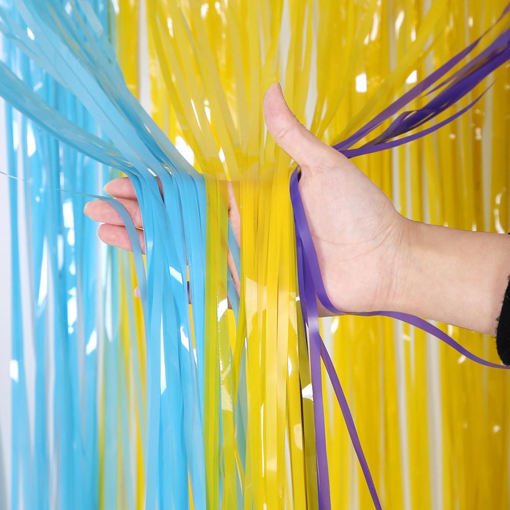 Rain Playful Macaron Curtain In Multiple Colors For Fun Kids Birthday Decor Theme