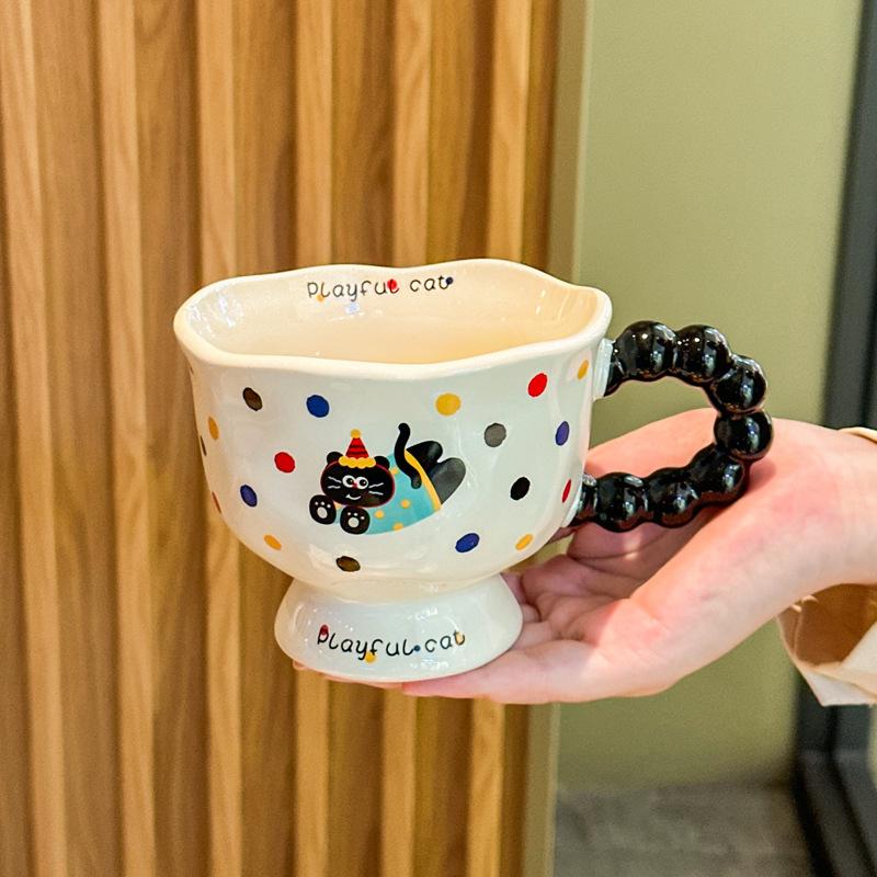 

Graduation gift for classmates, teacher, cute ceramic mug, couple drinking cup, girl birthday gift souvenir 401-500ml