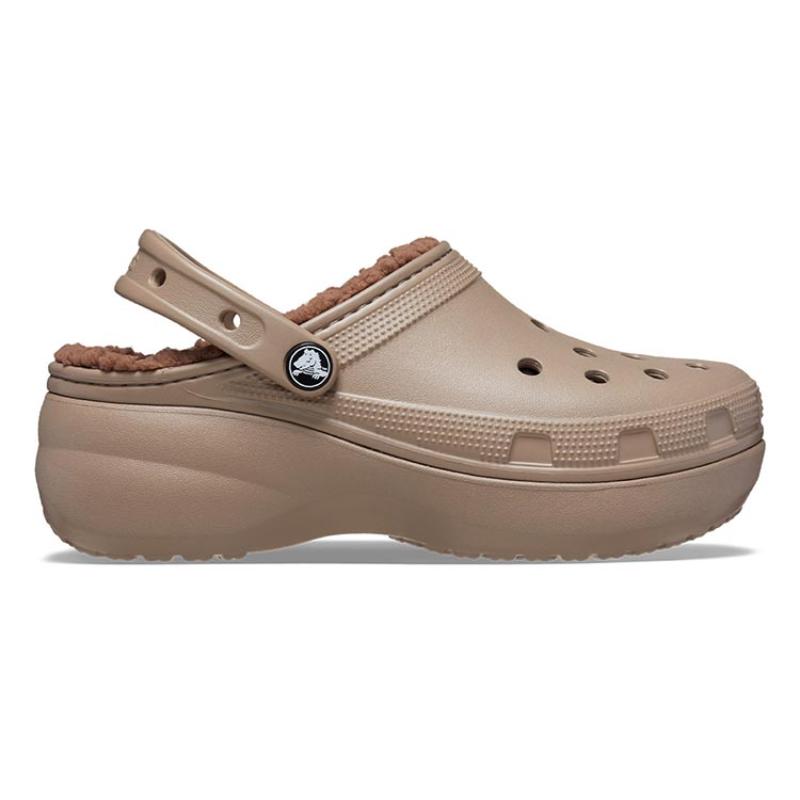 Crocs Crocs EVA Classic Cloud Warm Cotton Hole Shoes Women's Mushroom Colour