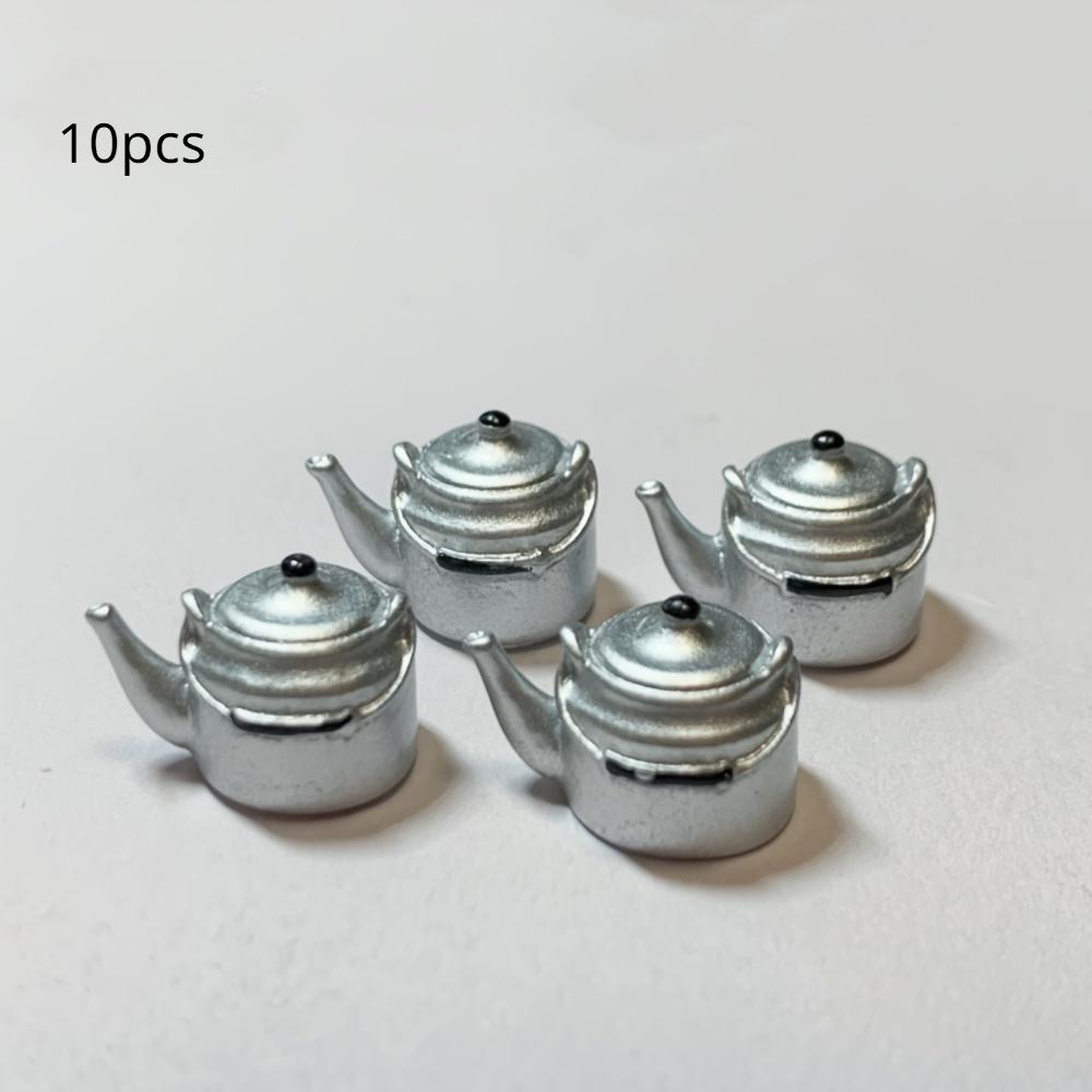 

10 шт. Винтажные миниатюрные подвески-чайники для изготовления украшений своими руками – Ретро имитация аксессуаров для бутылок с водой, Идеально подходят для серег, подвесок 10pcs
