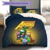 Among Us Pattern Bedding Quilt Set  Home Decoration  Gift (1 * Duvet Cover + 2 * Pillowcase  Without Core)